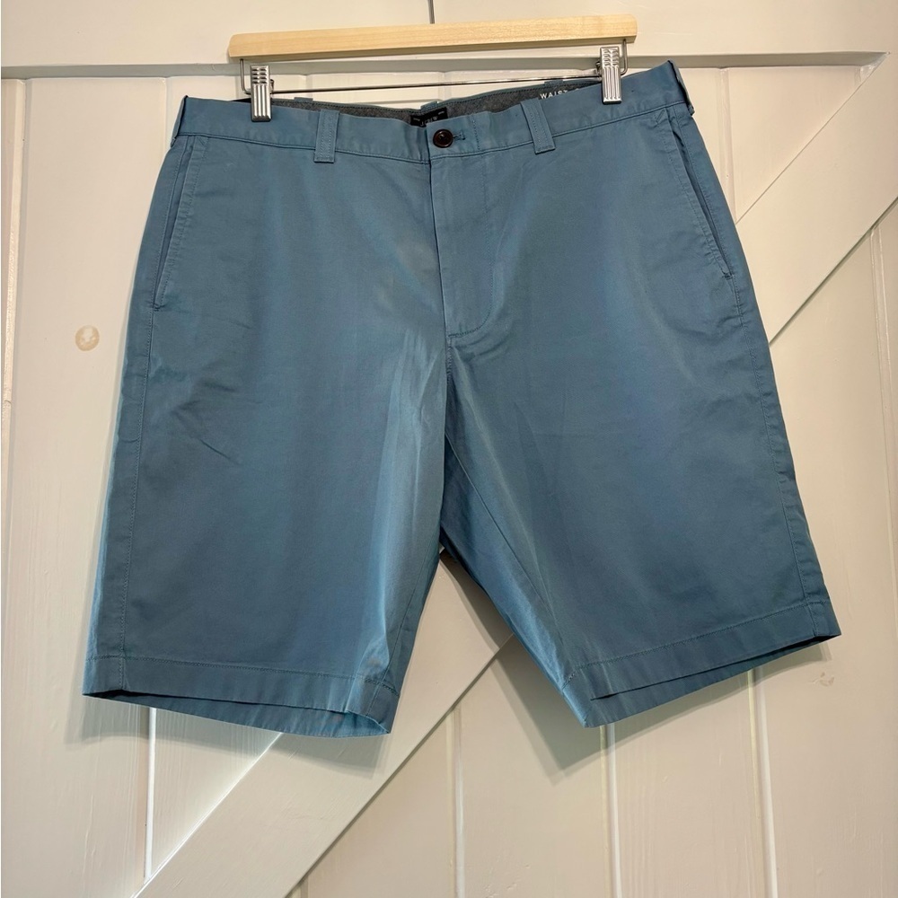 J Crew Stretch Men's Blue Shorts Size 34 10.5 inch inseam Preppy Comfort NWT - Picture 3 of 7